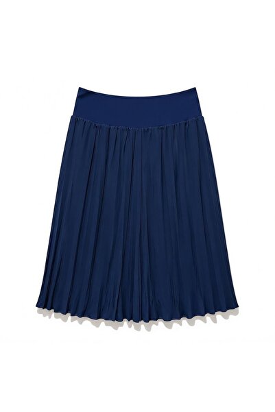 DLC Tekstil Below-The-Knee Pleated Chiffon Skirt