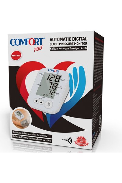 MEDİKALCİM Comfort Plus KD-5915 new Koldan Ölçme Türkçe Konuşan Tansiyon AletiComfort Plus