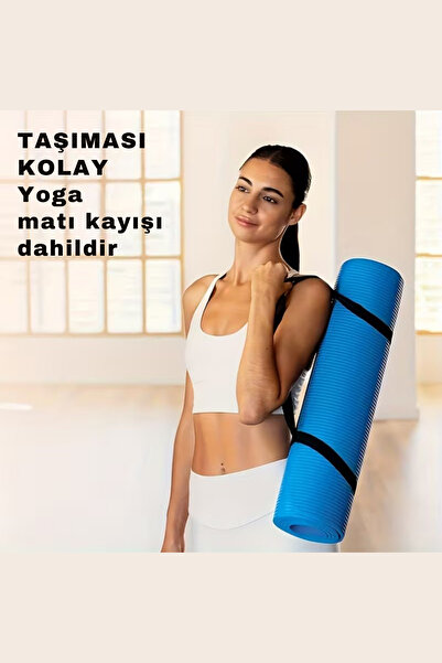 welcomein Ev ve Spor Salonuna Uygun Ultra Yumuşak Silikon 10 MM Yoga ve Pilat...