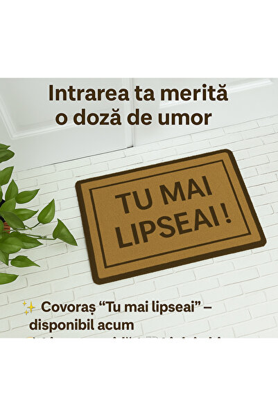 saraada Personalized Mat, SARAADA, Home Entrance, Office, Hotel, Anti-Slip, PVC, 40*60cm, Brown