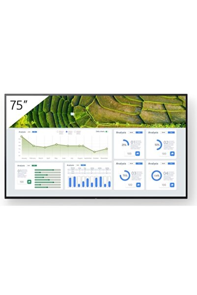 Sony Display profesional Bravia FW-75BZ30L 4K HDR cu functionare 24/7, portra...