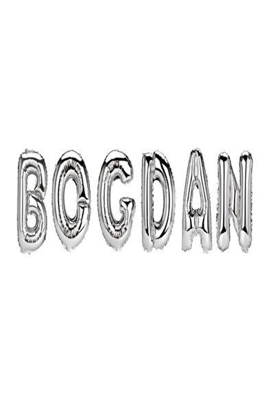 OEM Bogdan Name Balloon Set, Silver, 40 cm
