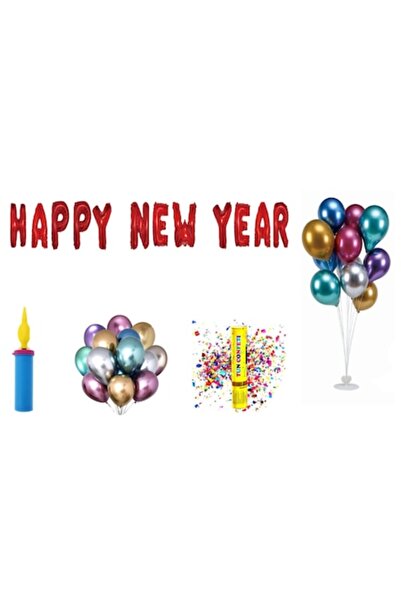 OEM Set baloane Anul Nou, cadou pentru decor tort, 73 buc, roșu