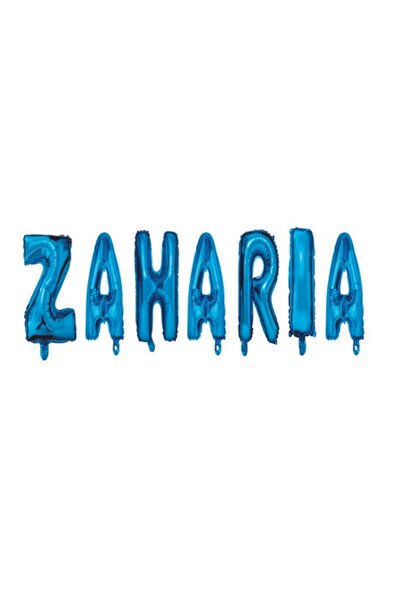 OEM Zaharia Name Balloon Set, Blue, 40 cm