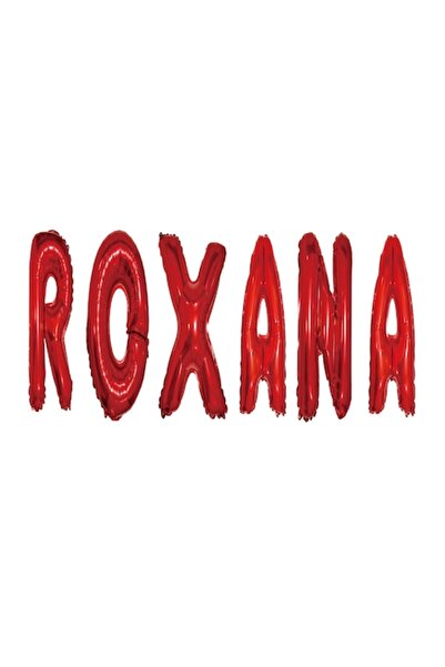 OEM Set of Letter Balloons Name 'Roxana', Red, 40 cm