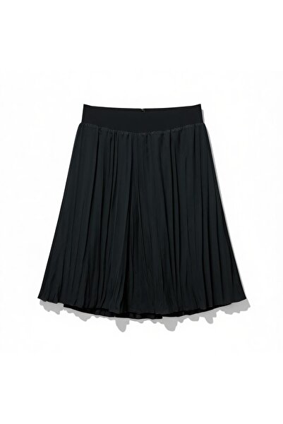 DLC Tekstil Below-The-Knee Pleated Chiffon Skirt