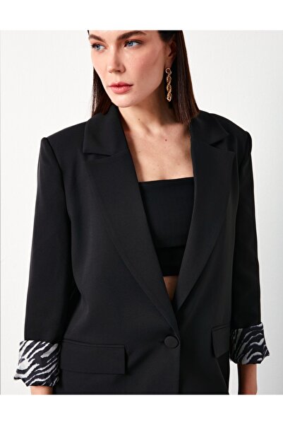 Sateen Zebra Lining Contrast Jacket