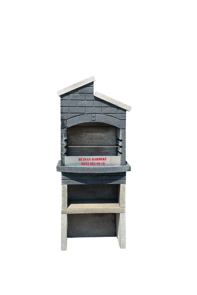 Büzsan Barbekü HAZIR BETON BARBEKÜ MANGALLIK 70 LİK ANTRASİT GRİ