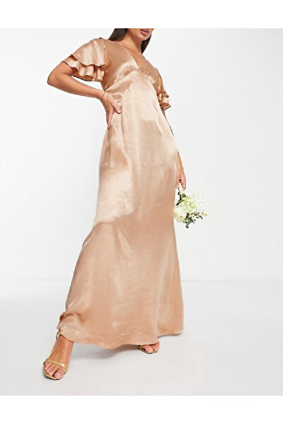 Evendi Long dress, Brown
