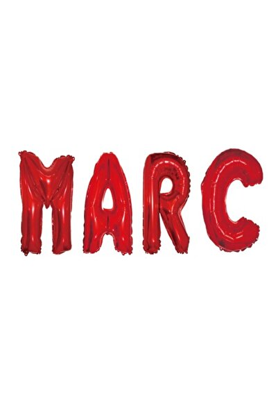 OEM Set Baloane 'Numele Marc', Roșu, 40 cm