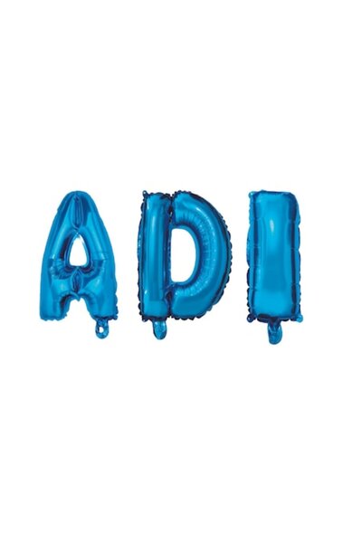 OEM Set baloane „Nume Adi”, albastre, 40 cm