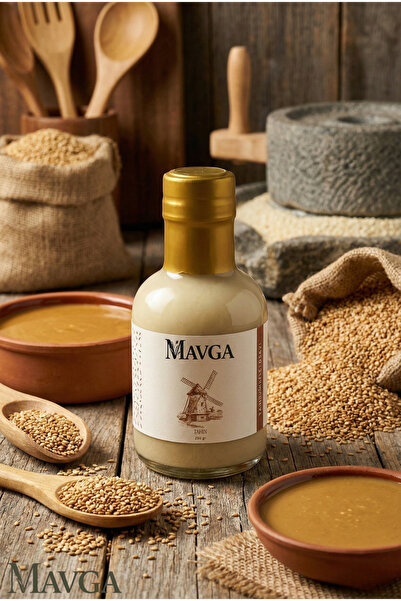 MAVGA Tek Kavrulmuş Yerli Susam Tahini 250 g – Doğal ve Katkısız