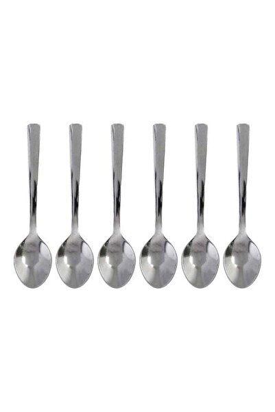 ROYALFORD 6-Piece Stainless Steel Mocca Spoon Set - Silver - 12 cm