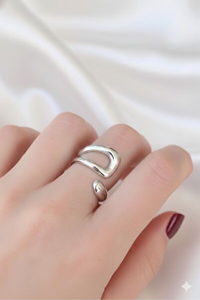 Dorvina Brass Adjustable Ring Silver Color Does Not Tarnish |   Stylish and Durable Jewelry