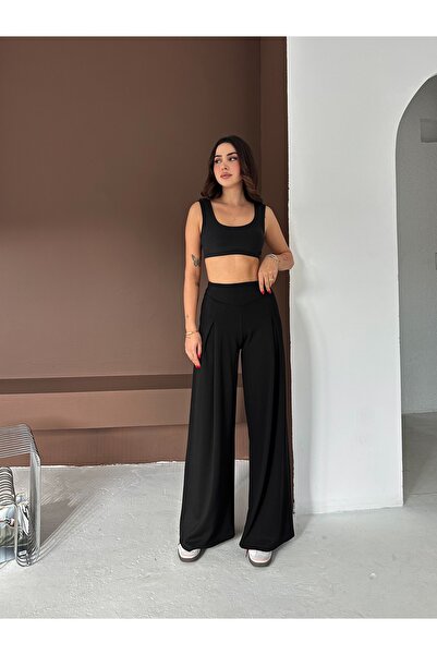 TheyYou High Waist Wide Leg Modal Pants / High Waist Wide Leg Modal Pants