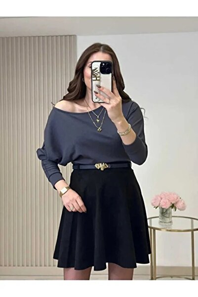 Lirviya بلوزة نسائية أنيقة من قماش المودال بياقة على شكل حرف V