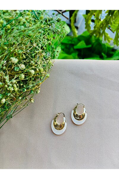 Markiz Takı Ecru Design Dangle Earrings