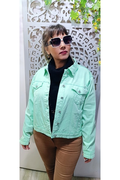 MODAMBAYANGİYİM Keten ceket kisa