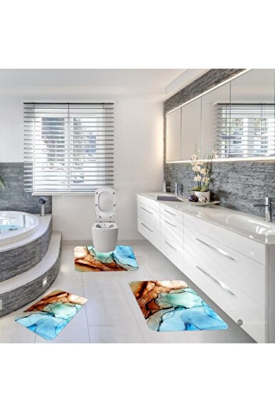 OEM Set of 3 non-slip bath mats, multicolor, 60x90 cm, CBA10