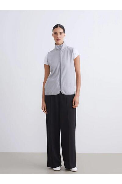 LC Waikiki basic guler ridicat Vestă din lână pentru femei (W5)