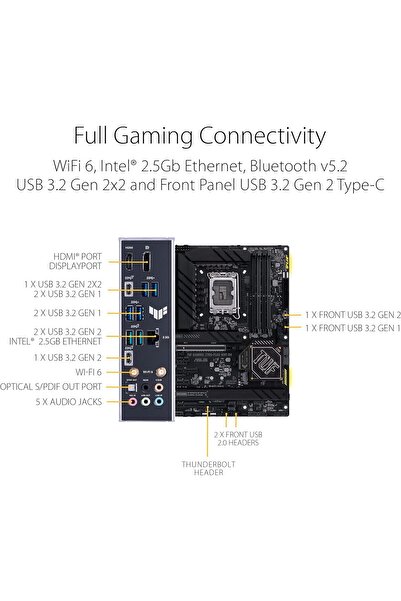 ASUS TUF GAMING Z790-PLUS WIFI D4 DDR4 - LGA 1700 Intel
