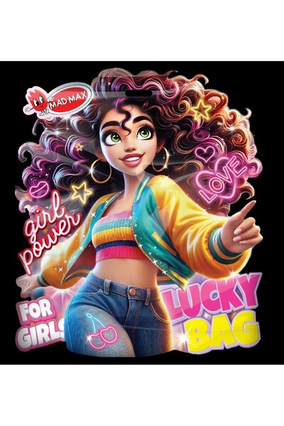 Mad Max Shaped Lucky Bag with Various Toys, Surprise for Girls – Medium Size 20x30 cm for 3-9 years