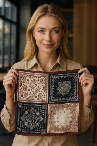 MARBERRY وشاح نسائي منقوش FLR48 مقاس 70x70 سم