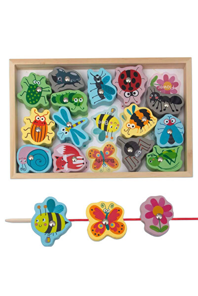 Denn Store Joc educativ bebe 3 în 1 Montessori din lemn – pescuit magnetic, a...