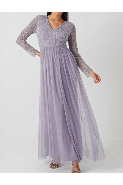 Evendi Long dress, Purple
