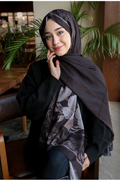 Ms Chose Çiçek Desenli Soft Pamuk Şal