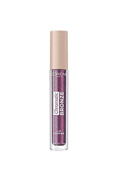 L'Oreal Paris Luciu de buze metalic, L'Oreal Chromatic Bronze Lip Topper, 03 ...