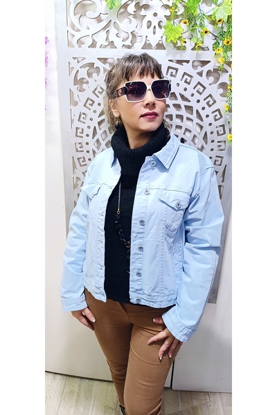 MODAMBAYANGİYİM Keten ceket kisa