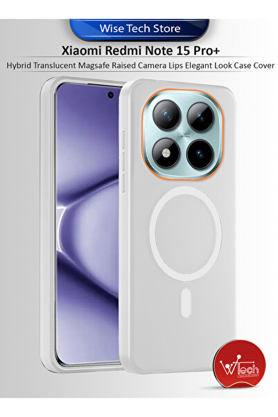 Wtech غطاء حماية هجين شفاف مع كاميرا ماج سيف مرتفعة لهاتف شاومي ريدمي نوت 15 ...