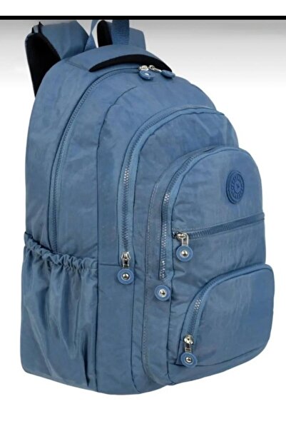 eflanmoda حقيبة ظهر مصنوعة من قماش مجعد مقاوم للماء مناسبة للجنسين للمدرسة وا...