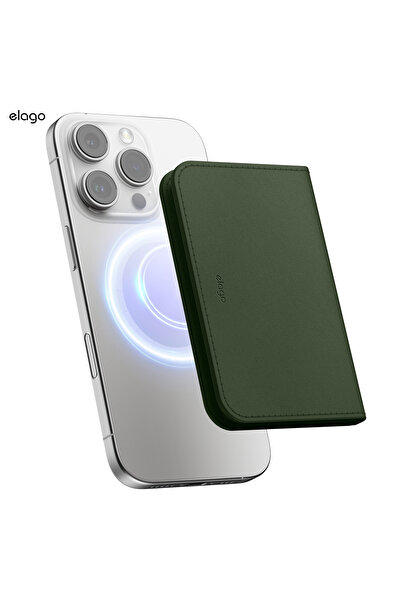 Elago Manyetik Vegan Deri Kartlık – 4 Kart Kapasiteli MagSafe Uyumlu Telefon ...