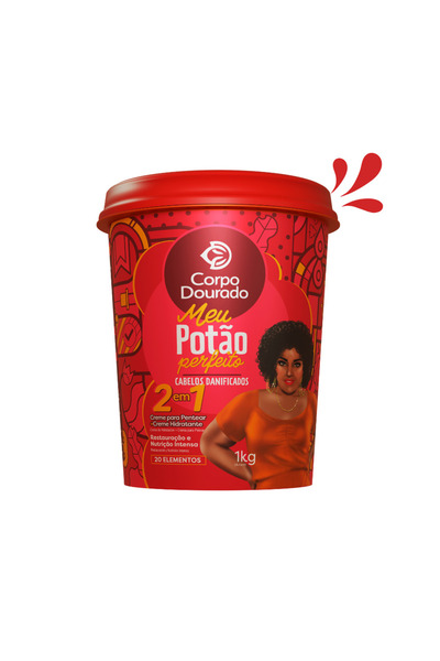 corpodourado كريم كوربو دورادو أمينو برو للشعر التالف (1 في 2) مع مستخلص 20 ز...