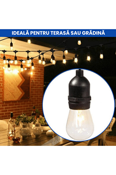 OferteTop 10 LED Solar Panel Light String, Light Play and Weather Resistant