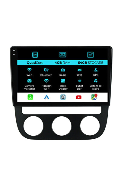 NavStore Navigație Volkswagen Golf5/Jetta (2004-2009), QuadCore, 10 inci, 4 G...