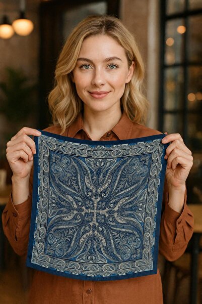 MARBERRY وشاح نسائي منقوش FLR54 مقاس 70x70 سم