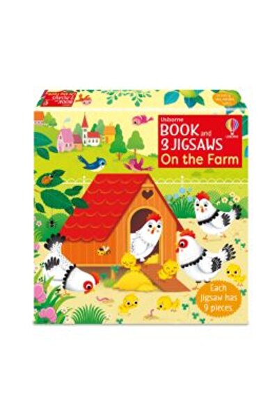 Usborne Book and 3 Jigsaws: On the Farm