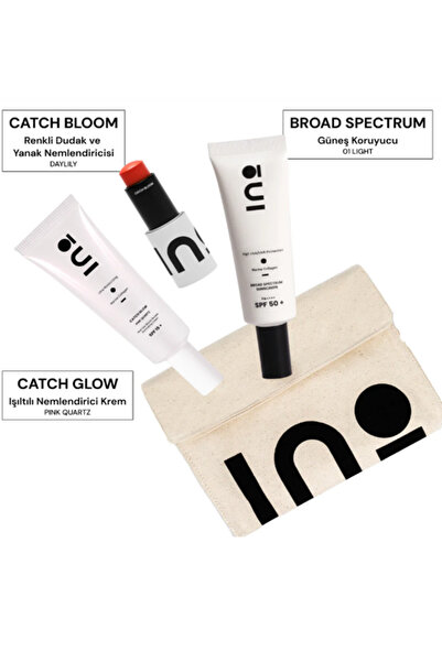 INO Beauty Pocket Lip Cheek Stick DAYLİLY & Catch Glow PİNK QUARTZ & Broad Sp...