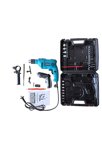 Campion CAMPION Set de burghiu cu percuție + șurubelniță electrică, 35 buc. c...