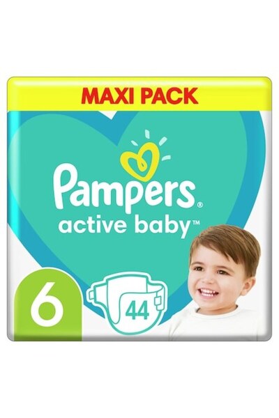 Pampers Scutece Active Baby Maxi Pack, mărimea 6, 44 buc.