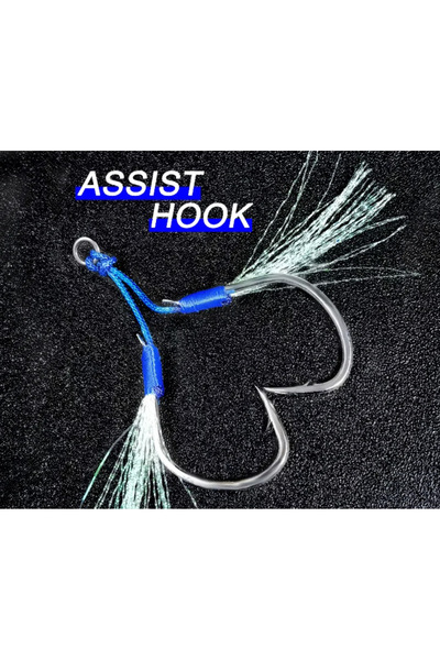 Megsaydin Dev Balıklara Dayanıklı 2/0 – 4/0 Assist Hook – Güçlü Jigging İğne ...
