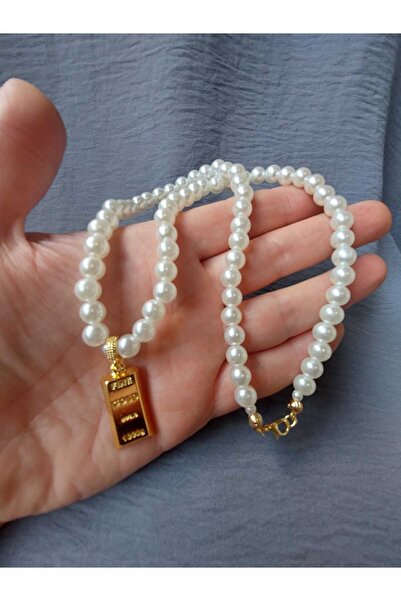 GEZERGOLD TAKI külçe 1grm incili 24ayar altın kaplama