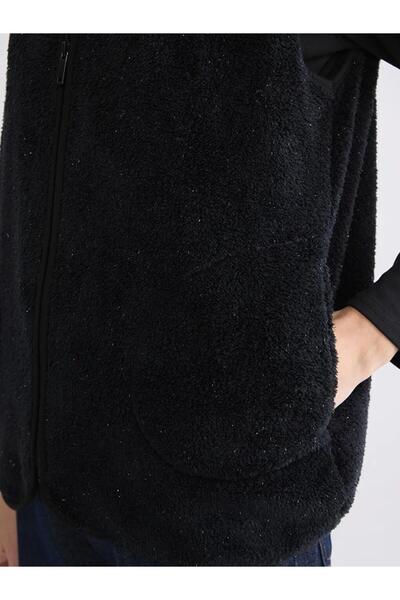 LC Waikiki guler ridicat Vestă din lână pentru femei (W5)