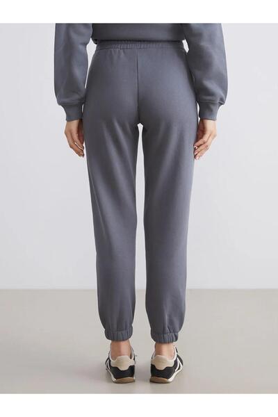 LC Waikiki Γυναικείο χοντρό παντελόνι Jogger με ελαστική μέση (W5)