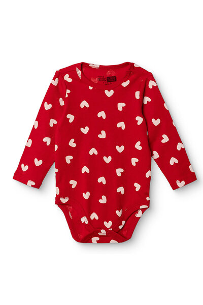 ebebek Hello Baby HelloBaby Kız Bebek Uzun Kol Body İnterlok Çıtçıtlı Yaka Uzun Kol