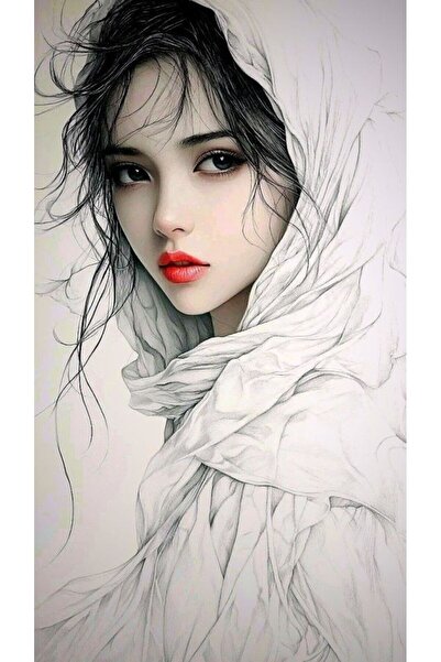 ALAYRA International ملصق فني تجريدي نابض بالحياة لوجه أنثوي، ديكور جداري عصر...