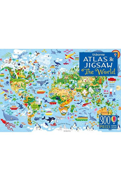 Usborne The World (Usborne Atlas and Jigsaw): 1 (Usborne Book and Jigsaw)